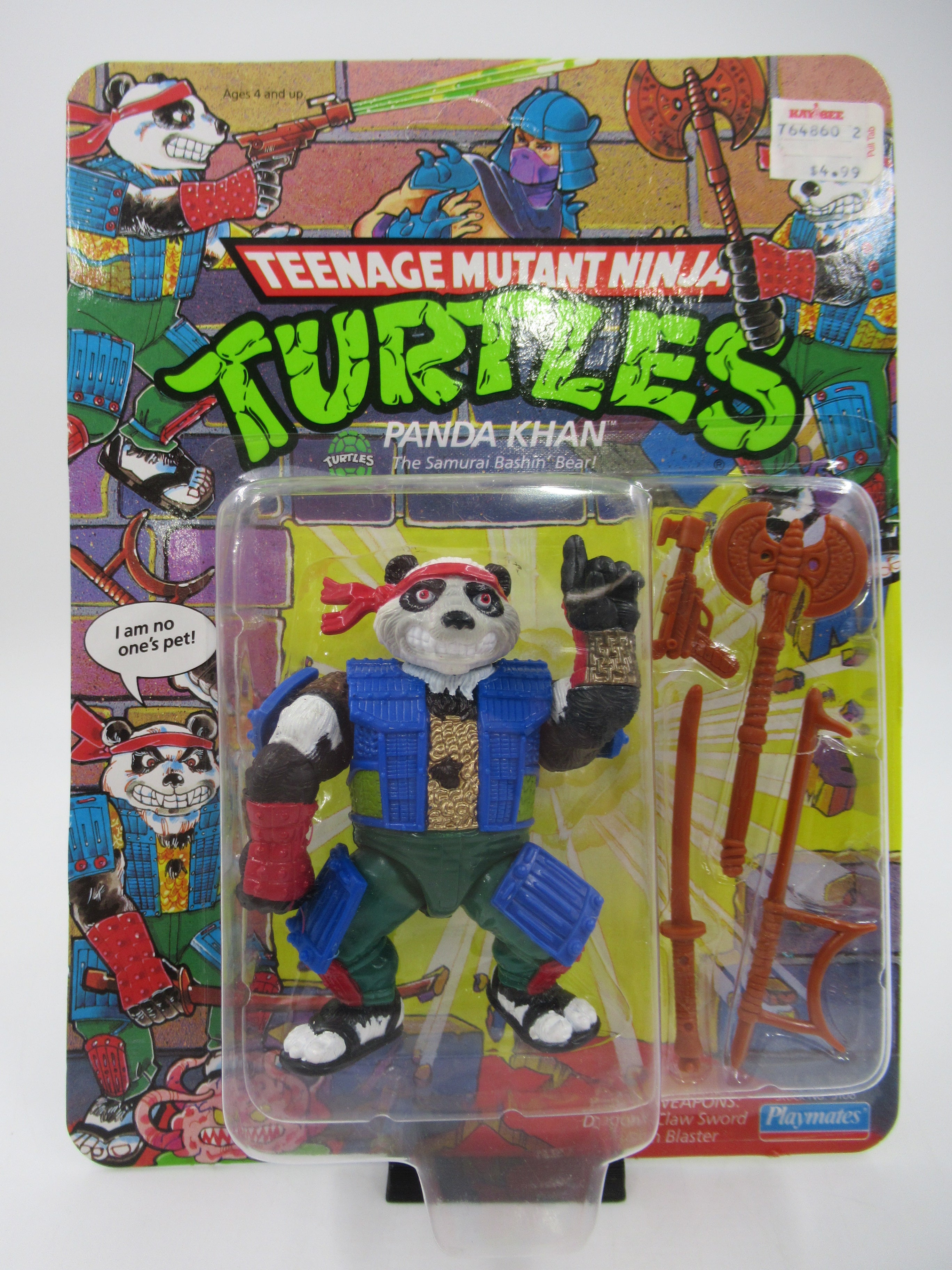 Teenage Mutant Ninja Turtles Panda Khan 4.5" Figure TMNTs - Playmates (1990)